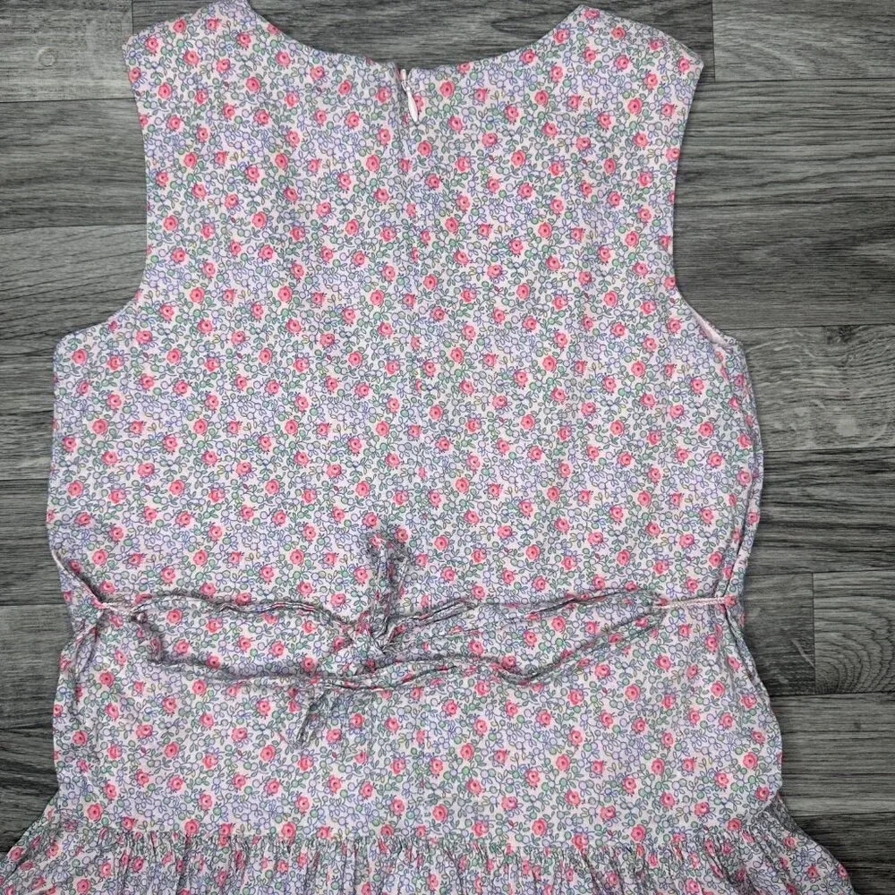 Gap Kids Little Girl's Drop Waist Floral Pink Dress w/ Tulle Slip Size L